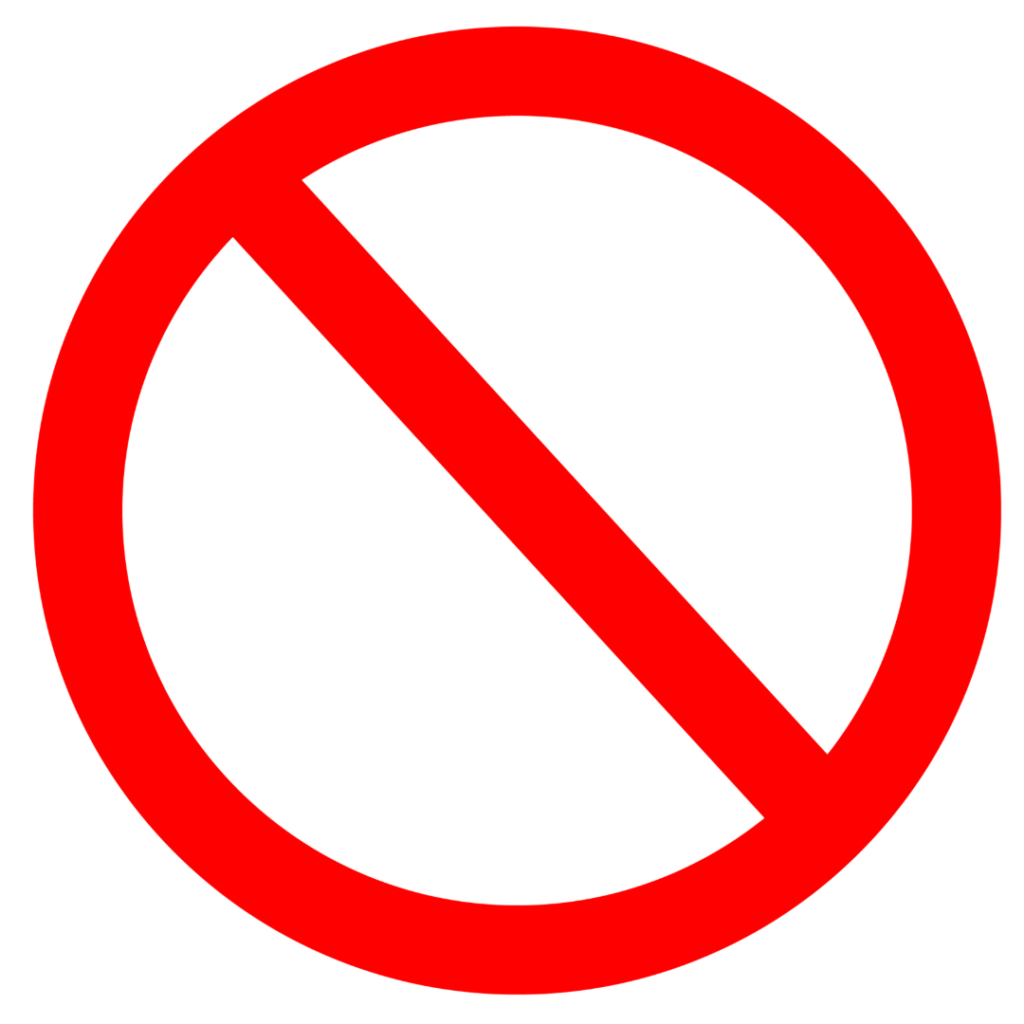 A red stop sign.