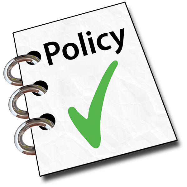A notebook title Policy